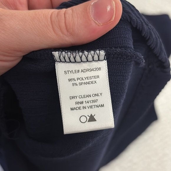 ASTR The Label Mock Neck Sleeveless Navy Ribbed Bodycon Dress Size Large - Picture 8 of 9